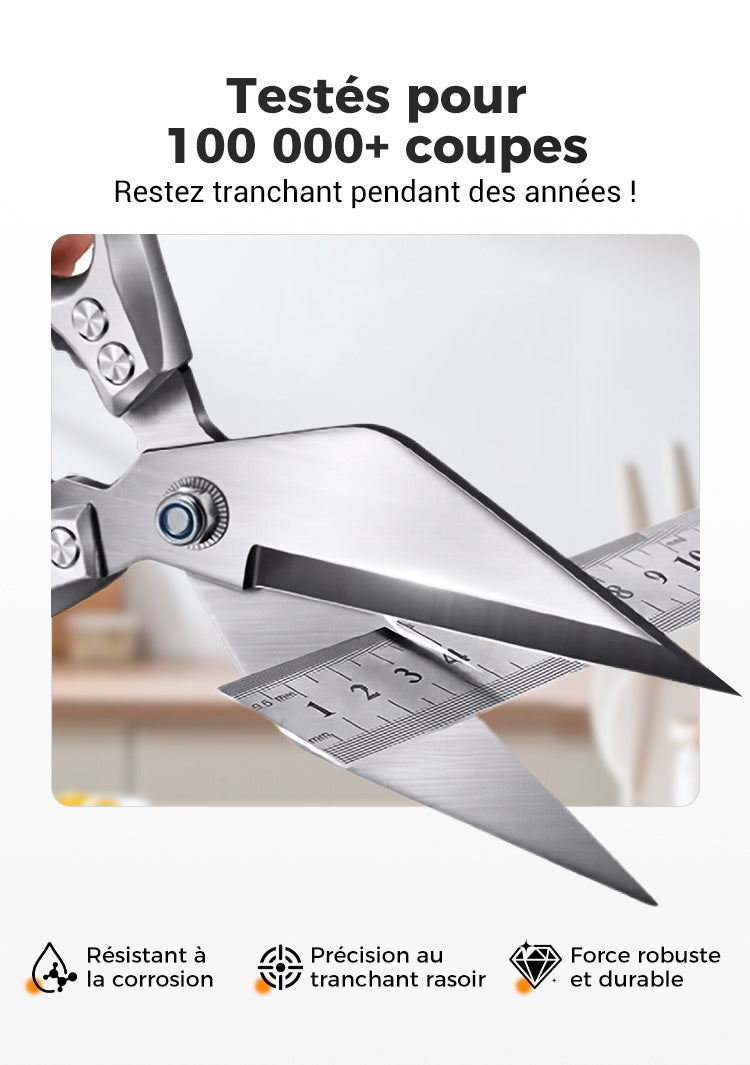 🏆💥Super Soldes: Ciseaux de Cuisine Multifonctionnels à 50 % de Réduction !