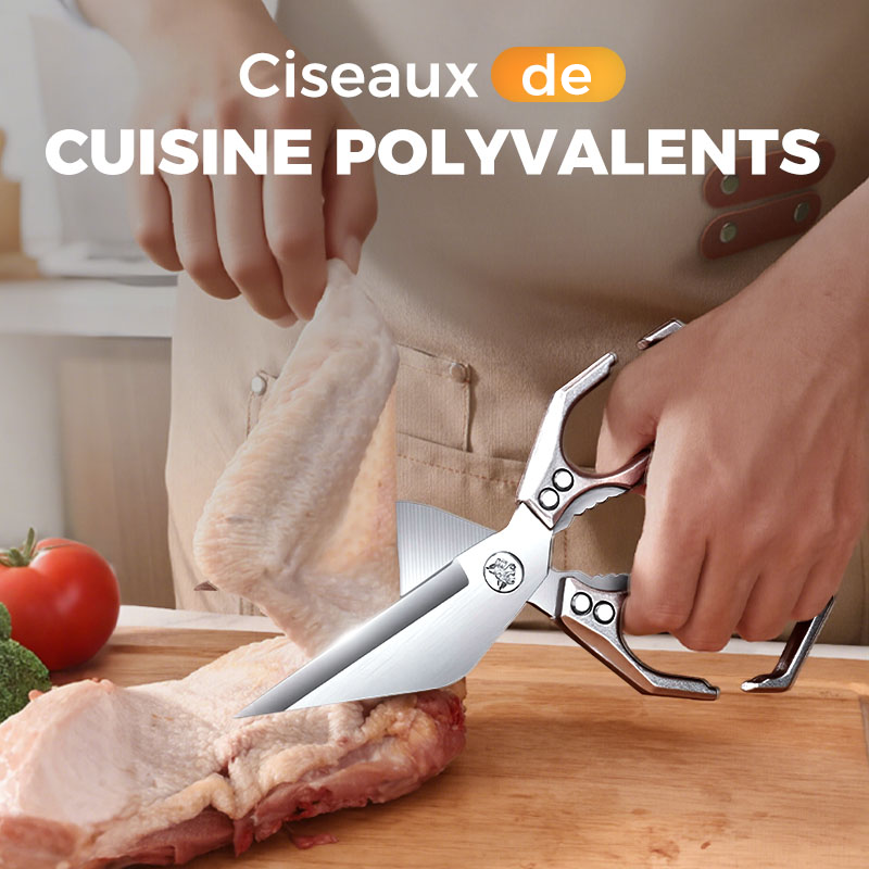 🏆💥Super Soldes: Ciseaux de Cuisine Multifonctionnels à 50 % de Réduction !