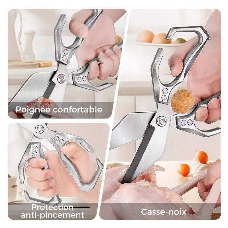 🏆💥Super Soldes: Ciseaux de Cuisine Multifonctionnels à 50 % de Réduction !